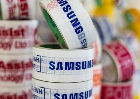 الطباعة علي السلوتيب سلوتيب مطبوع Adhesive Printed Tape  اطبع اسم شركتك أو مصنعك علي السولتيب 