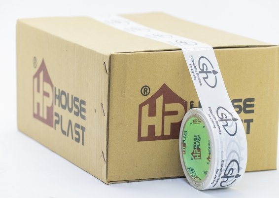 بكر لصق سلوتيب مطبوع Printed Tape للمصانع اطبع اسمك وشعارك علي اقوي سلوتيب شفاف والوان