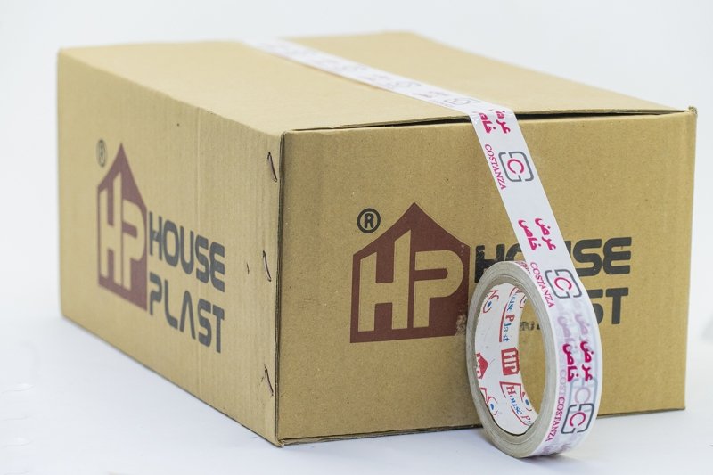 الطباعة علي السلوتيب سلوتيب مطبوع Adhesive Printed Tape   اطبع اسم شركتك أو مصنعك علي السولتيب