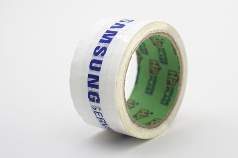 لصق سلوتيب مطبوع الطباعة علي السلوتيب سلوتيب مطبوع Adhesive Printed Tape  اطبع اسم شركتك أو مصنعك