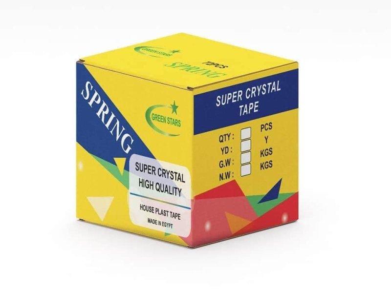 سلوتيب كريستال سلوتب سوبر كلير سولتيب مكتبي سلوتيب كريستال Crystal Adhesive Tapeمصنع سلوتيب كريستال