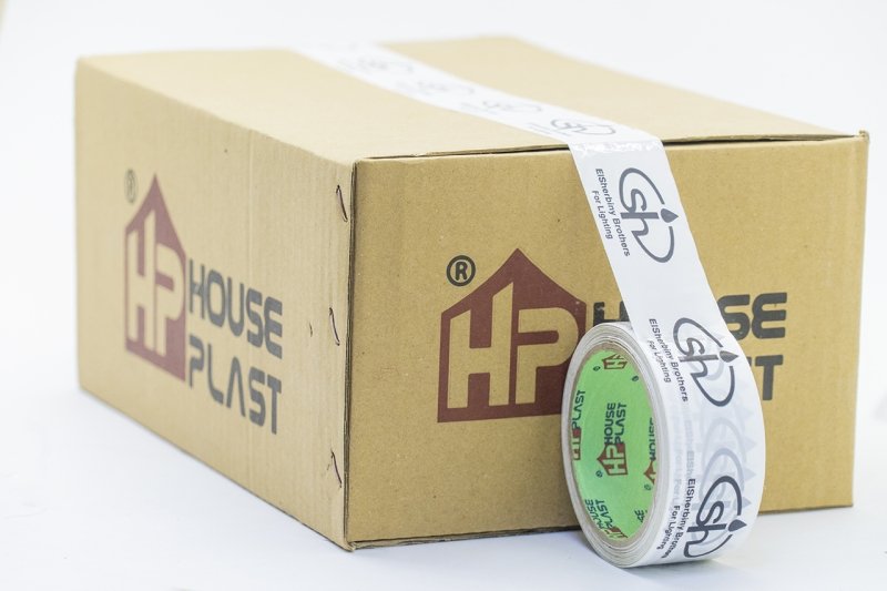 سلوتيب مطبوع Printed Adhesive Tape اطبع اسم شركتك أو مصنعك علي السولتيب سلوتيب اتش بي HP اقوي سلوتيب