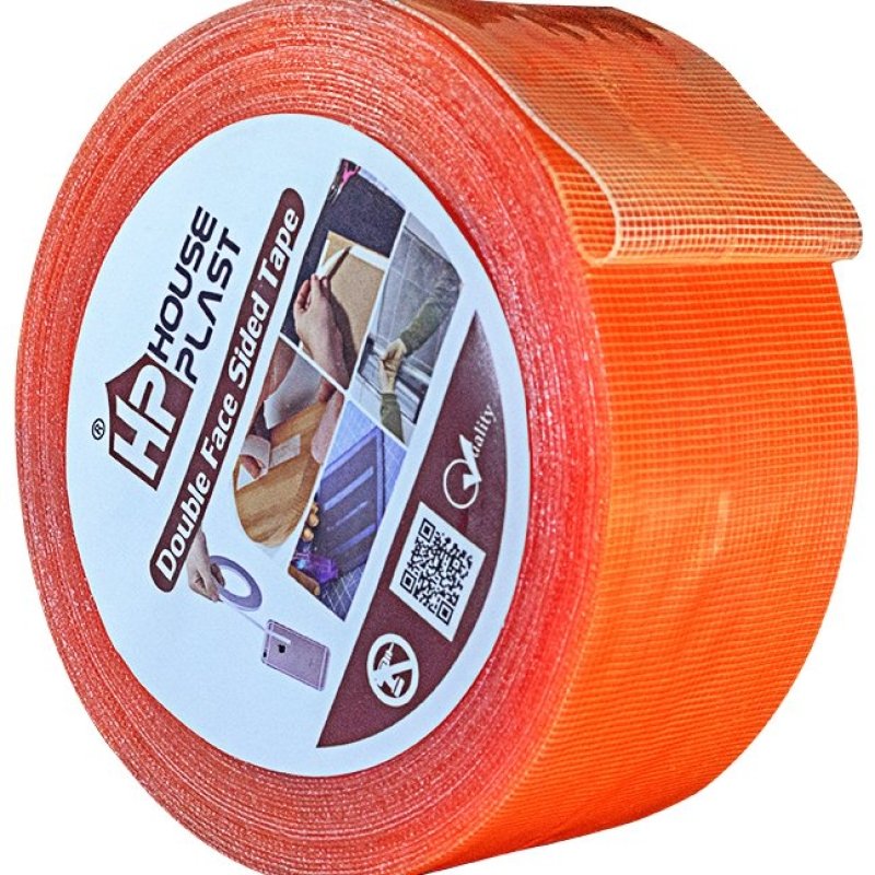 سلوتيب دبل فيس شبكي  عرض 5سم طول 20 متر  سلوتيب لصق دبل فيس بجميع انواعه double face tape