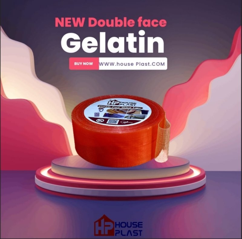 لصق دبل فيس جيلاتيني شفاف