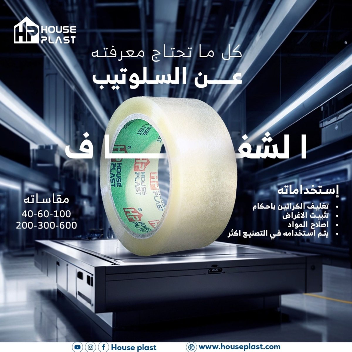سلوتيب شفاف للمصانع والشركات بمختلف المقاسات